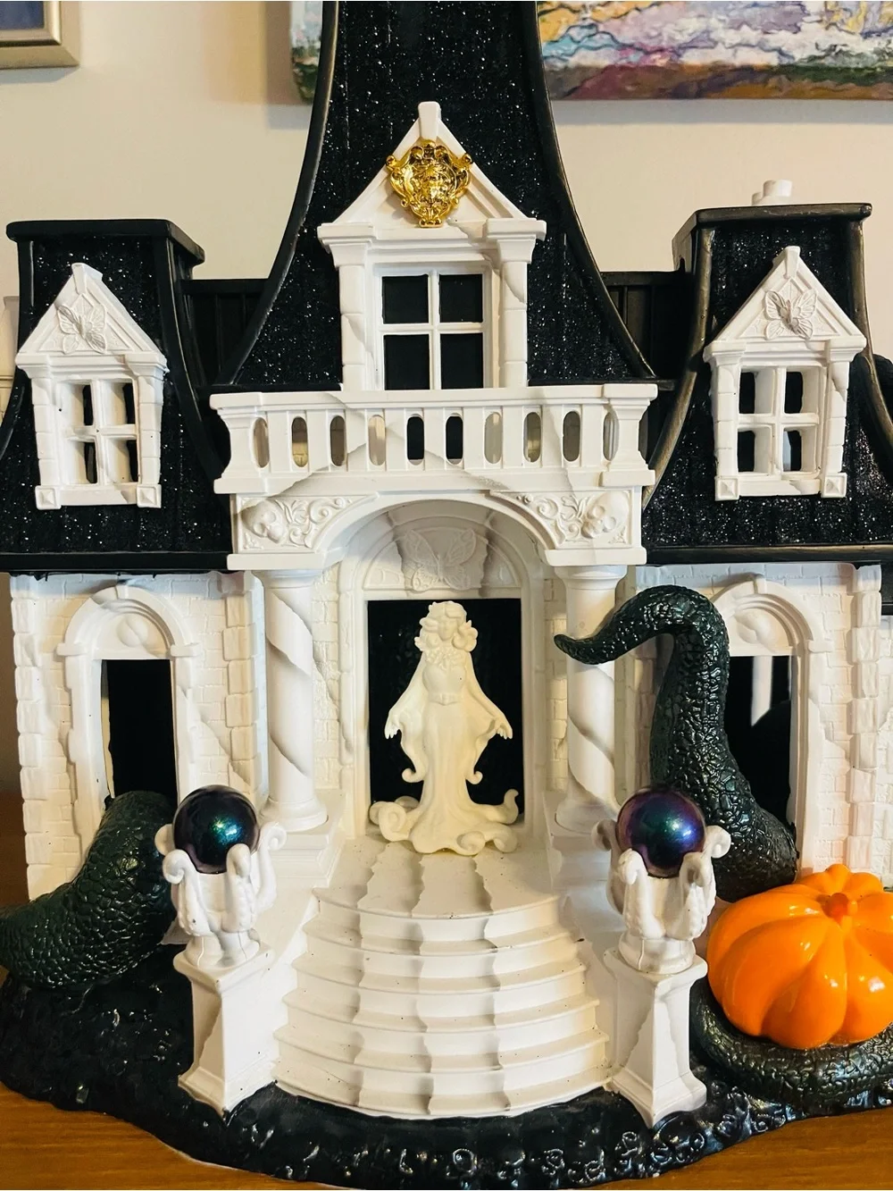 BBW 2024 Black and White Haunted Manor Holiday Luminary